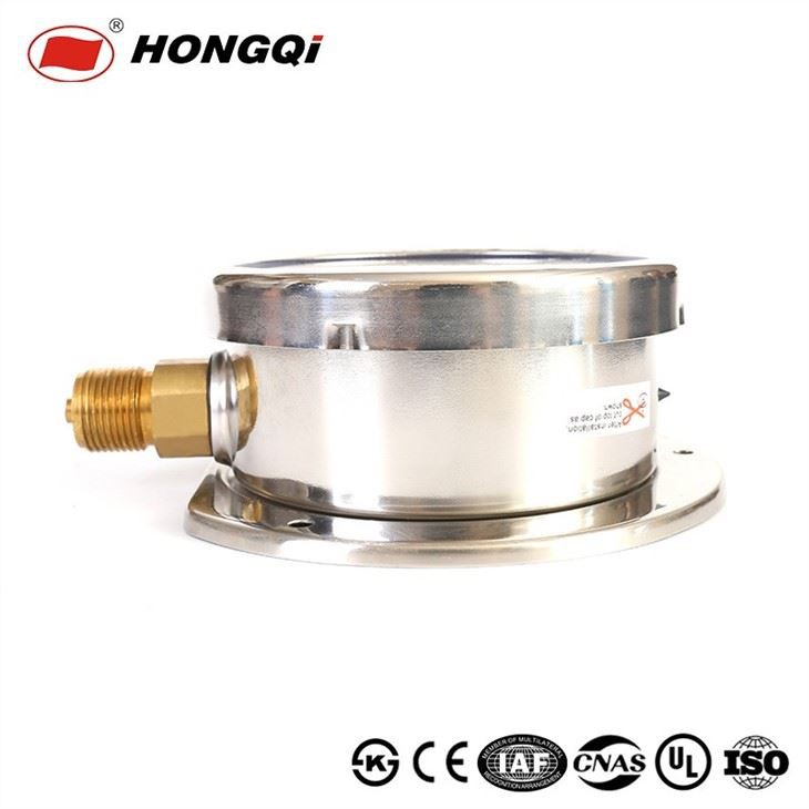 100mm Nice Price Liquid Filled Manometer With Back Flange With ISO