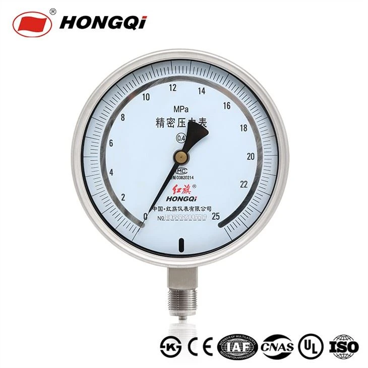 Tüm Paslanmaz Çelik Hassas Gaz Yağı Sıvı Manometresi